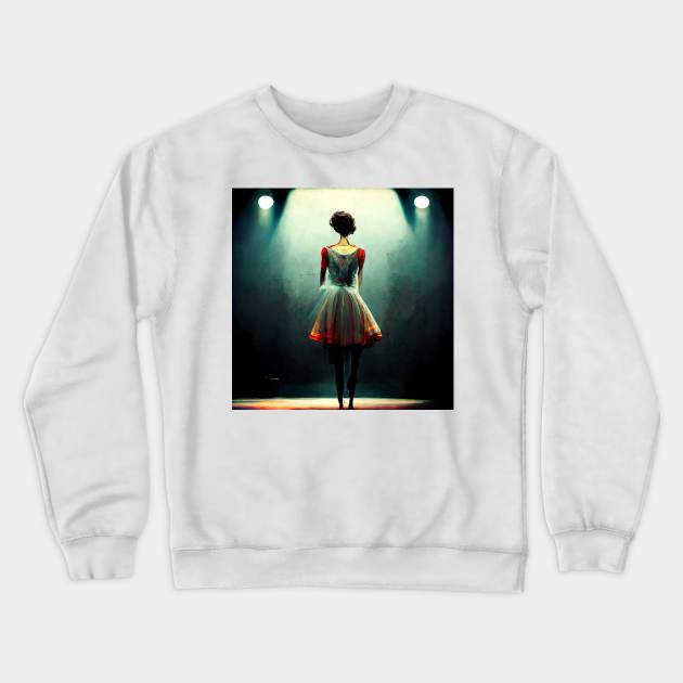 Dancer under the spotlight - all eyes on you. Crewneck Sweatshirt by Liana Campbell